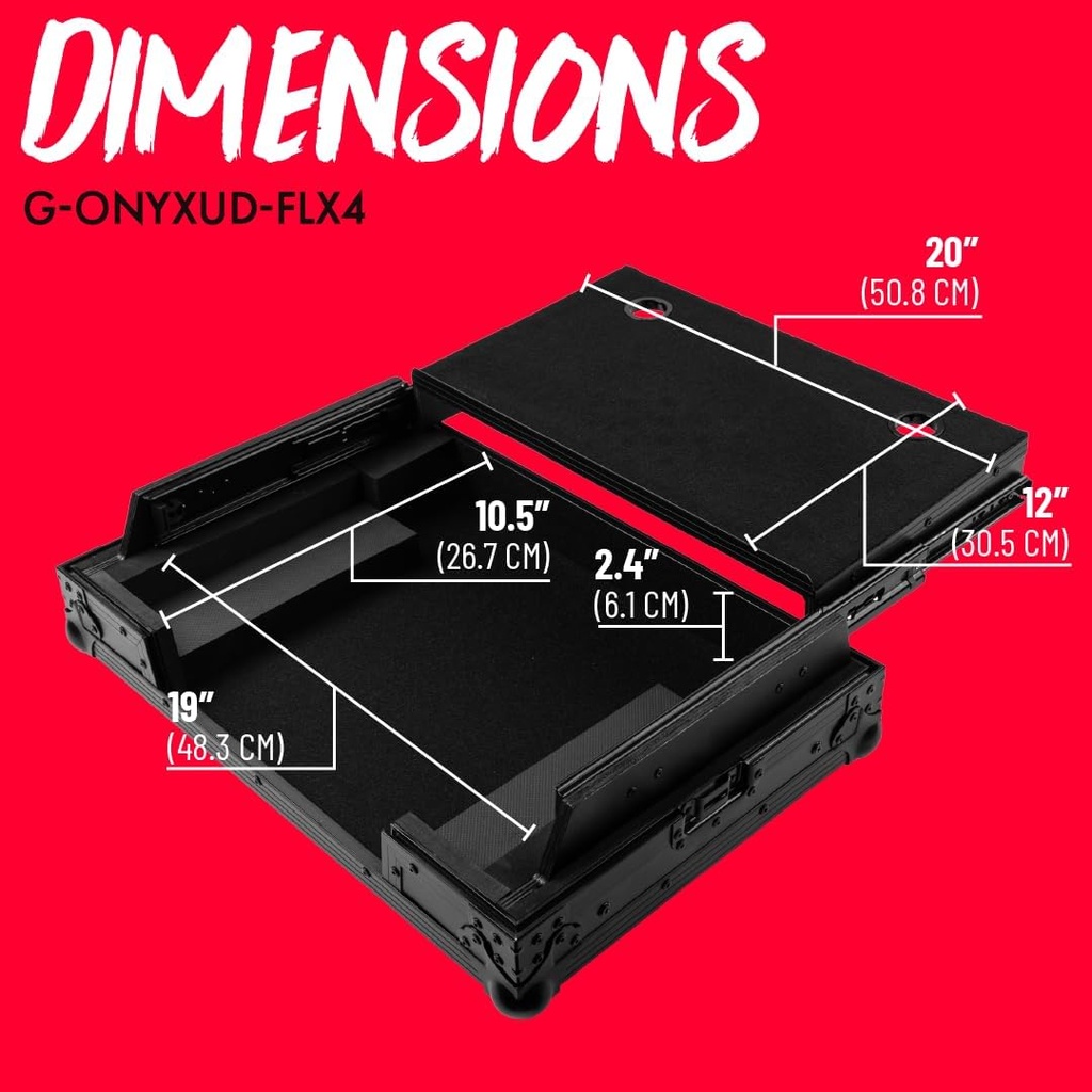 Gator G-ONYXUD-FLX4 Flight Case for DDJ-FLX4 Controller
