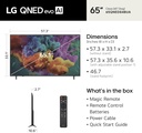LG 65QNED84B 65" 144Hz QNED evo AI Mini LED TV
