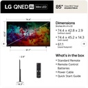 LG 85QNED75B 85" QNED 4K Mini LED Smart TV