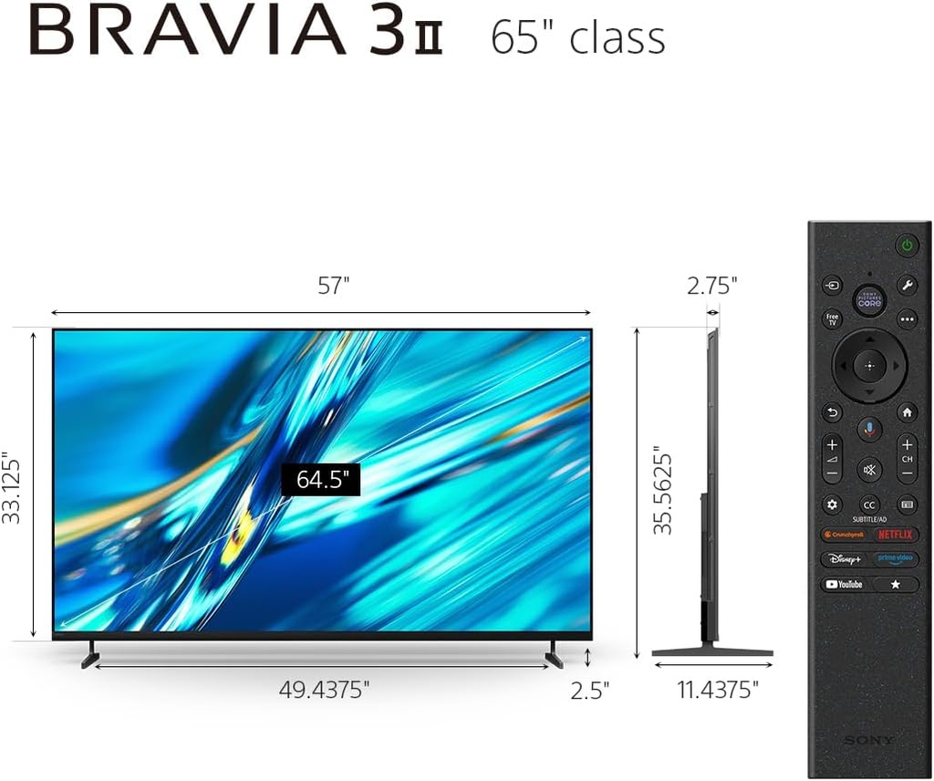 Sony K65XR30M2 BRAVIA 3 II 65" 4K 120Hz TV