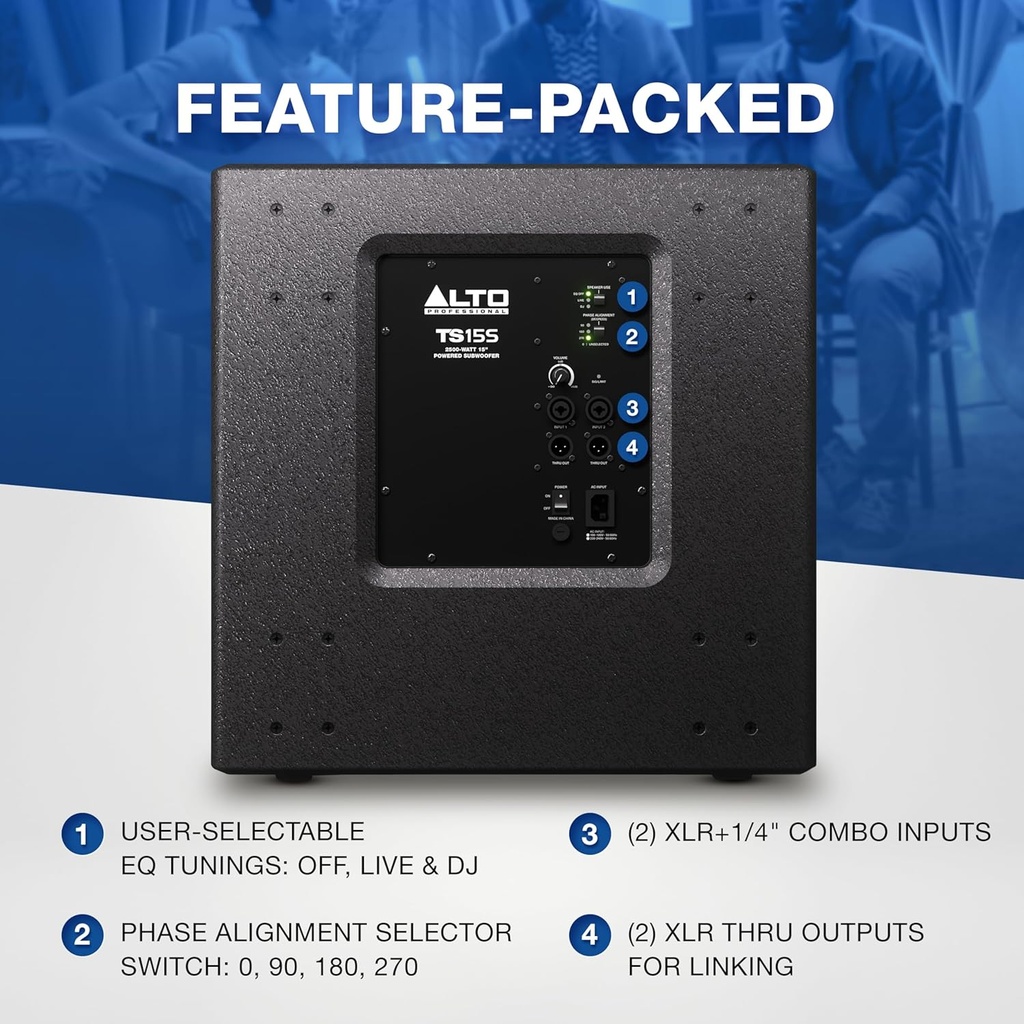Alto TS15S 15" 2500-Watt Powered Subwoofer