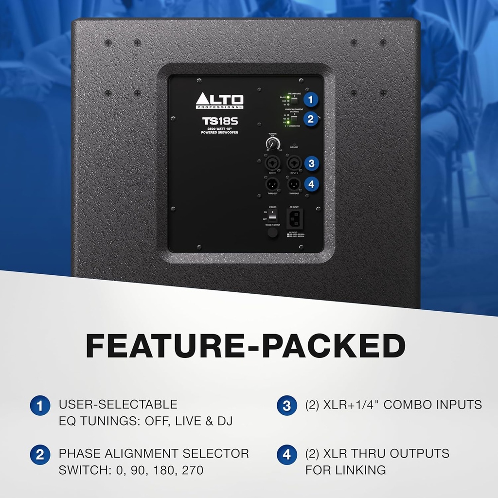 Alto TS18S 18" 2500-Watt Powered Subwoofer