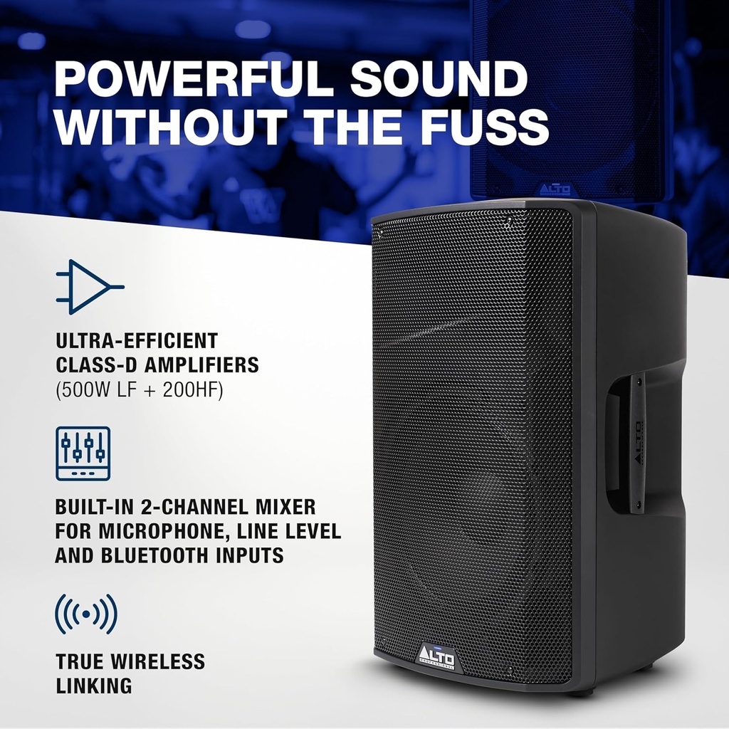 ALTO TX412 700W 12" Powered PA Speaker w/ Bluetooth TWS
