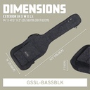 Gator GSSC-BASSGRY Gig Bag with Sustainable Materials (Black) (copy)