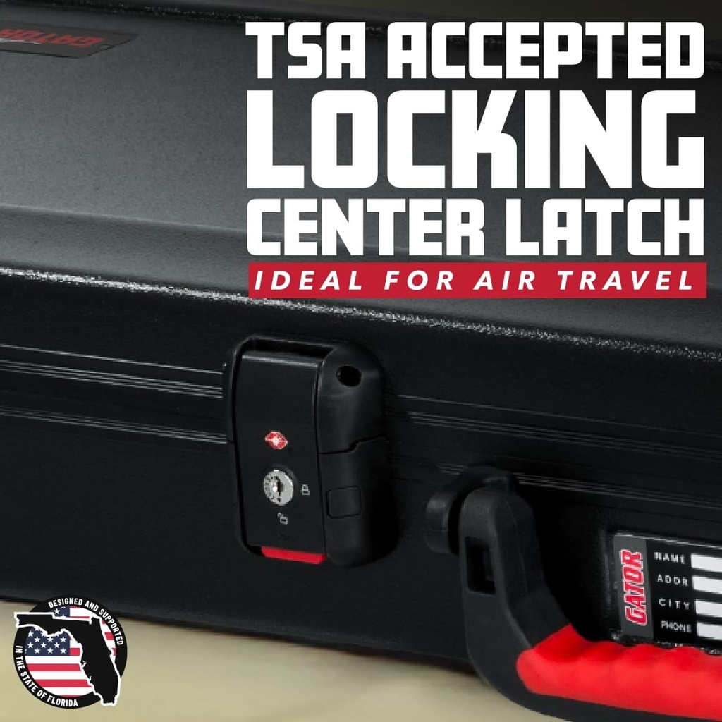 Gator GTSA-GTRELEC TSA Approved Molded Flight Case for Electric Guitars
