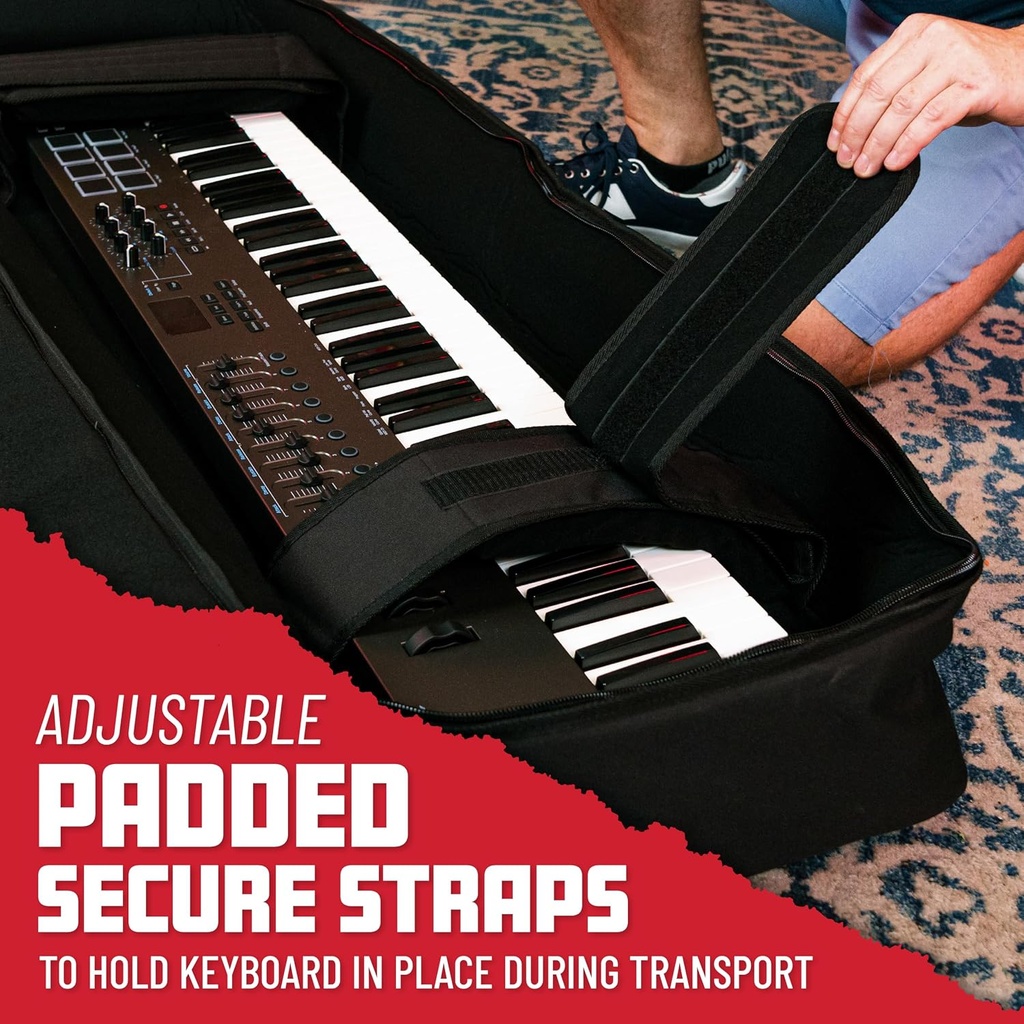 Gator GKB-88 SLIM Cadet Series Light Duty Keyboard Bag for 88 Note Keyboards and Electric Pianos (copy)