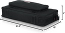 Gator GK-2110 Gig Bag for Micro Controllers, Keyboards, and Multi-Effects Pedals 23" x 12.125" x 3"