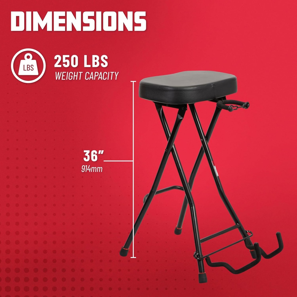 Gator GFW-GTRSTOOL Guitar Stool w/ Stand