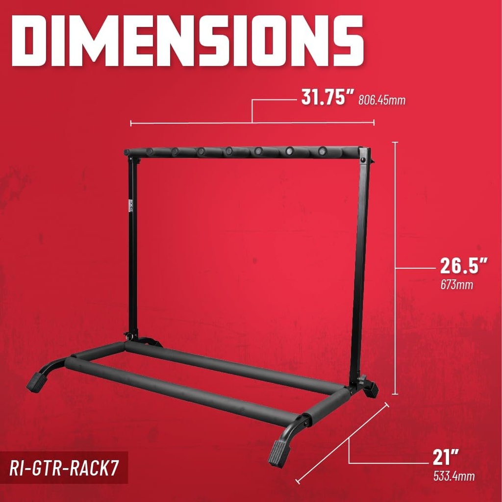 Gator RI-GTR-RACK7 Rok-it 7X Collapsible Guitar Rack