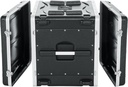 Gator GR-10L Molded PE Rack Case; Front, Rear Rails; 10U; 19" Deep; Locking