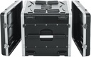 Gator GR-8L Molded PE Rack Case; Front, Rear Rails; 8U; 19" Deep; Locking