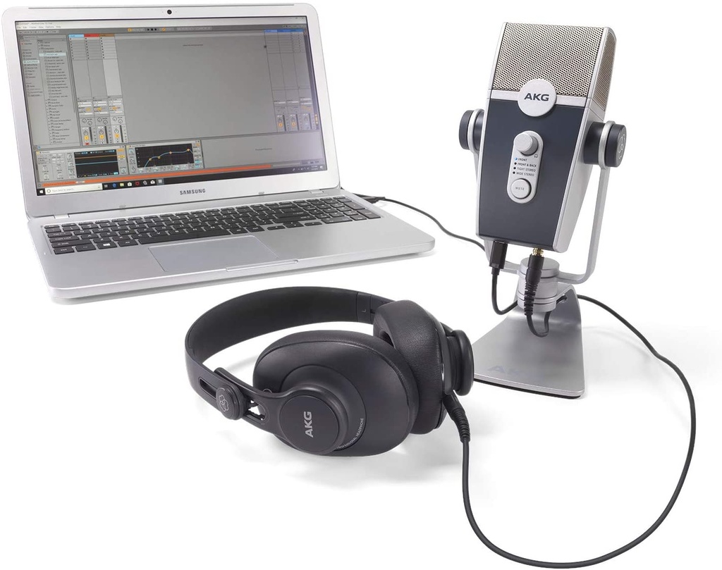 AKG Podcaster Essentials Lyra USB Microphone and K371 Studio Headphones