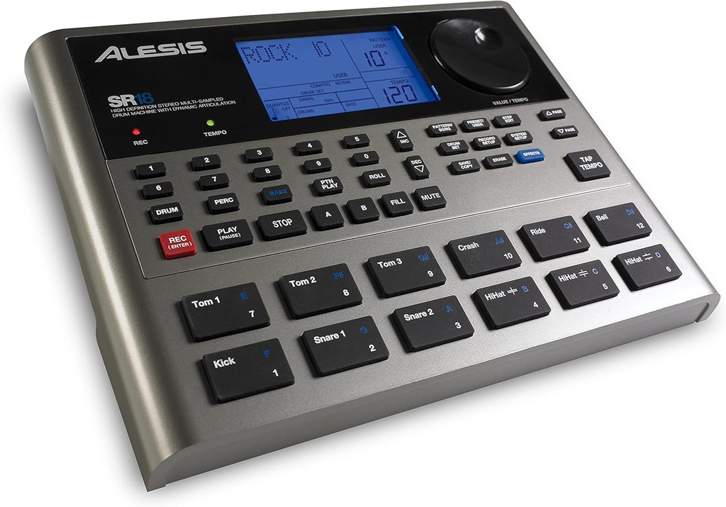 Alesis SR-18 Studio-Grade Standalone Drum Machine With On-Board Sound Library