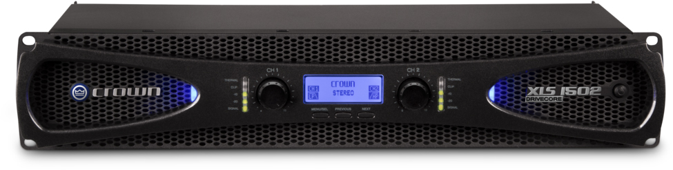 Crown XLS1502 Two-channel, 525W @ 4-Ohm Power Amplifier