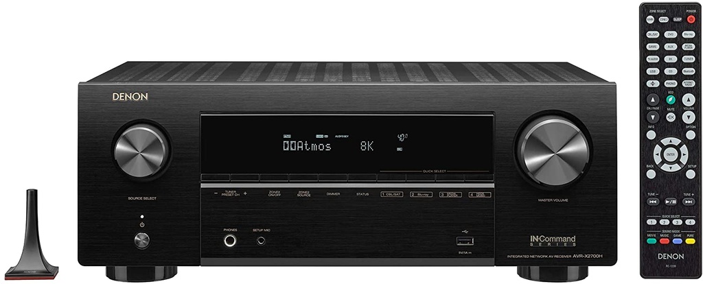 Denon 7.2ch 8K Atmos AV Receiver with 150W per channel