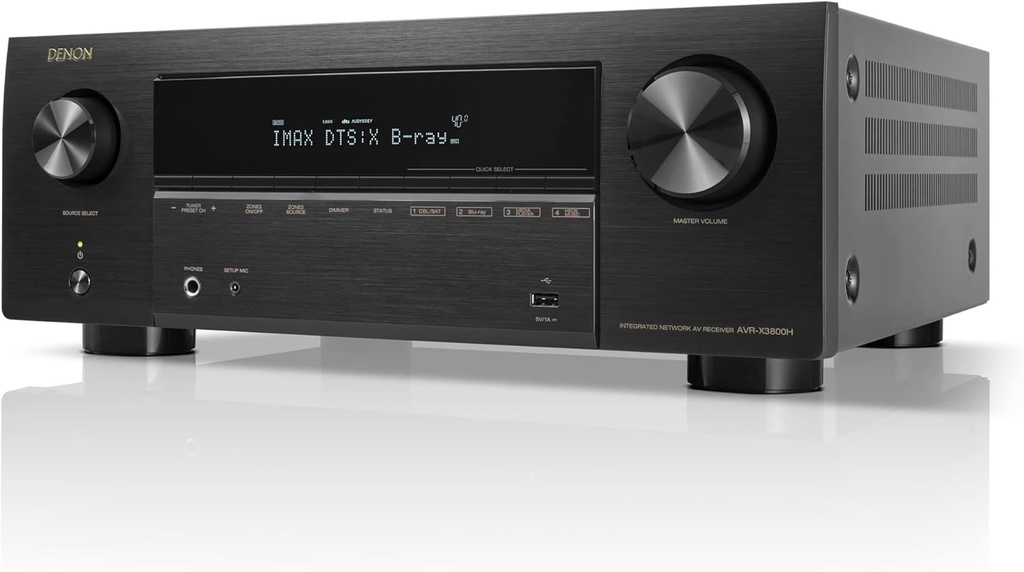 Denon AVRX3800H 9.4-Ch Receiver 8K UHD Home Theater AVR (105W X 9)