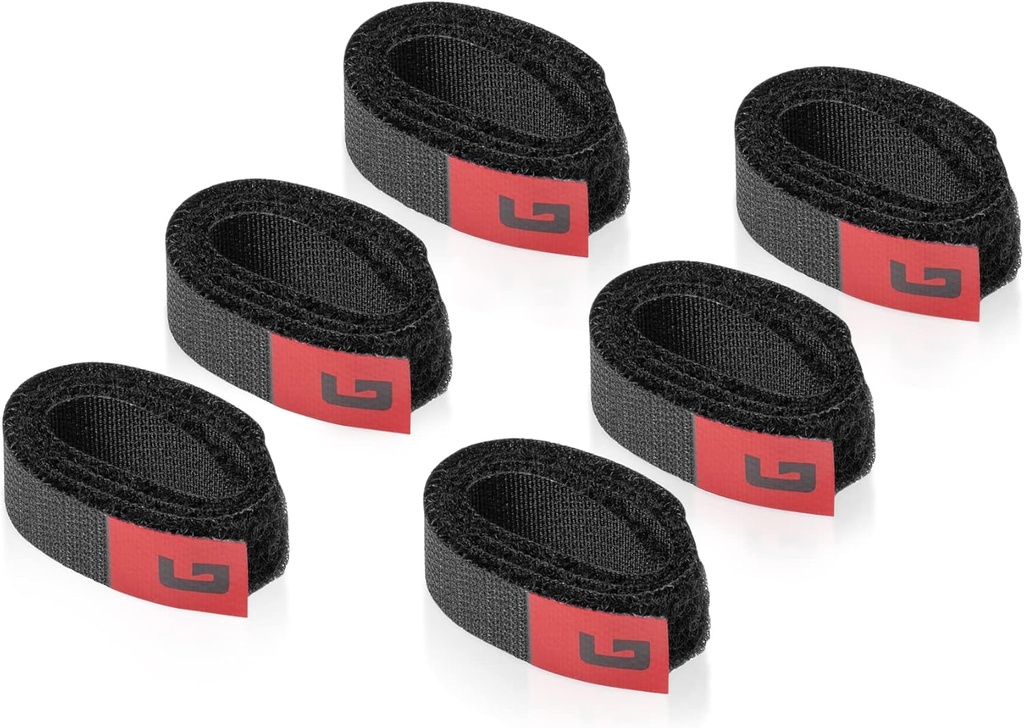 Gator GFW-ID-CTCABLEWRAP-6PK 6-Pack of Cable Management Hook-and-Loop Wraps