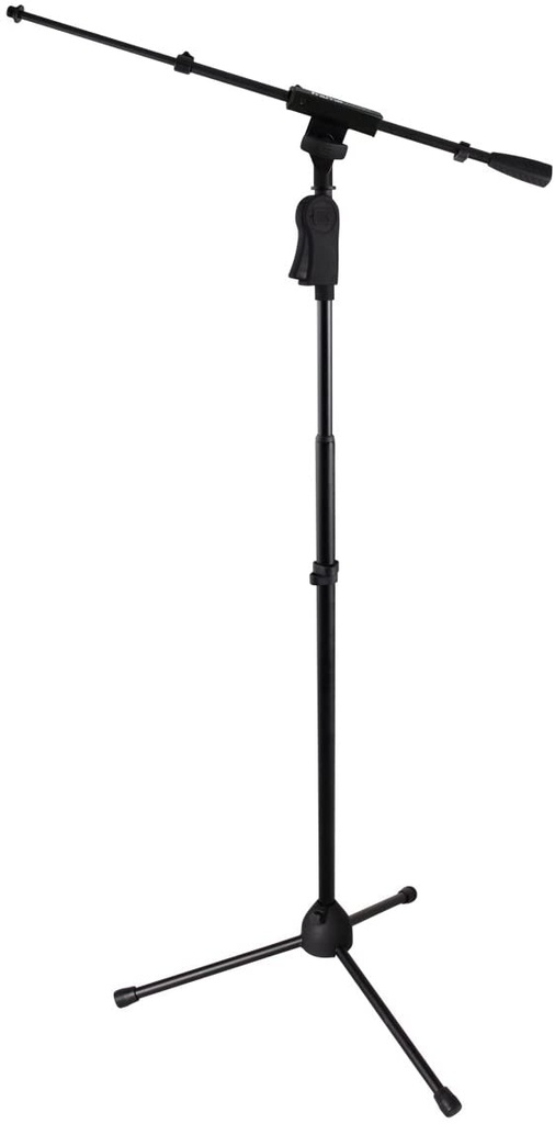 Gator GFW-MIC-2120 Tripod Mic Stand with Telescoping Boom and Deluxe One-Handed Clutch