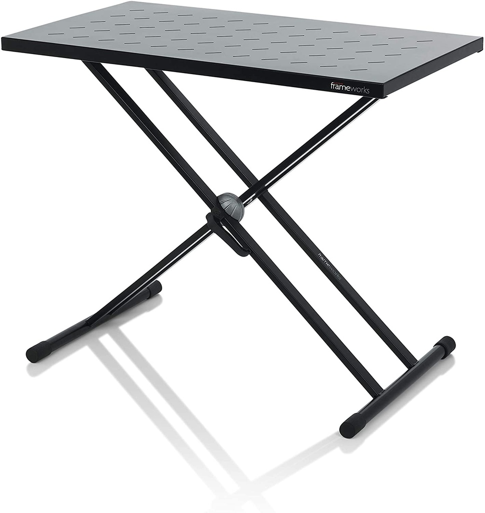 Utility table top with double-X stand