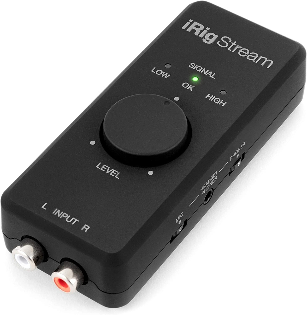 iRig Stream stereo audio interface for iPhone/iPad and Android