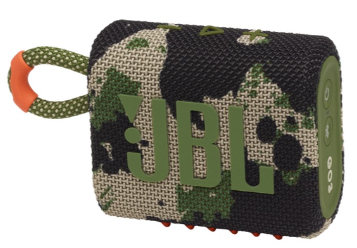 JBL GO3 Squad Portable IP67 Waterproof Speaker - up to 5-hours playtime (Camo)