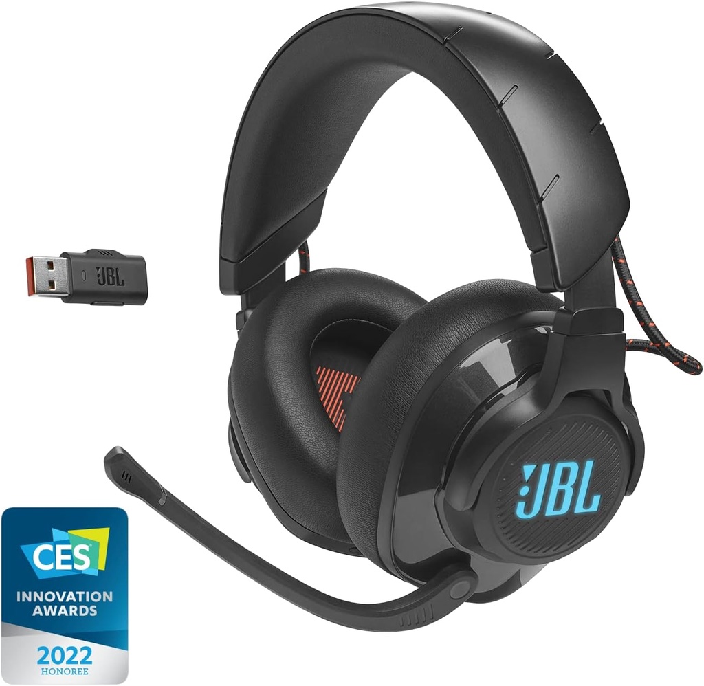 JBL Quantum 610 Wireless 2.4GHz Headset: 40h Battery, 50mm Drivers, PC Gaming and Console Compatible