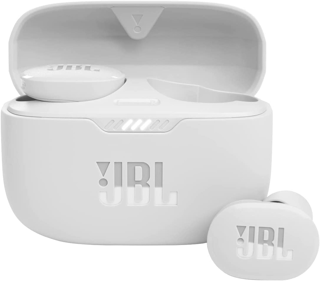 JBL TUNE 130NC ANC True Wireless IN Ear Headphones - IPX4 Sweat & Water Resistant (White)