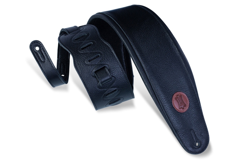 Levy’s 4 1/2" Black Garment Leather Bass Guitar Strap With Padding