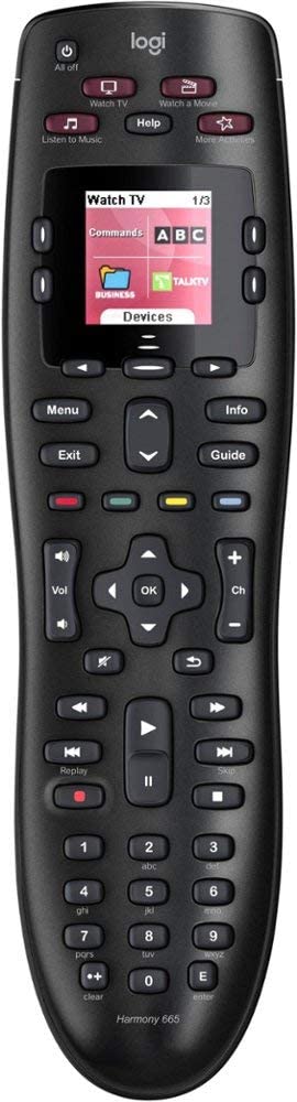 Logitech 10-Device Advanced Infrared Universal Remote Control with Color Screen