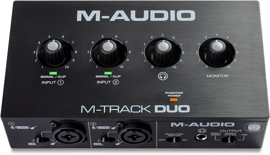 M-Audio M-Track Duo USB Audio Interface with Dual XLR