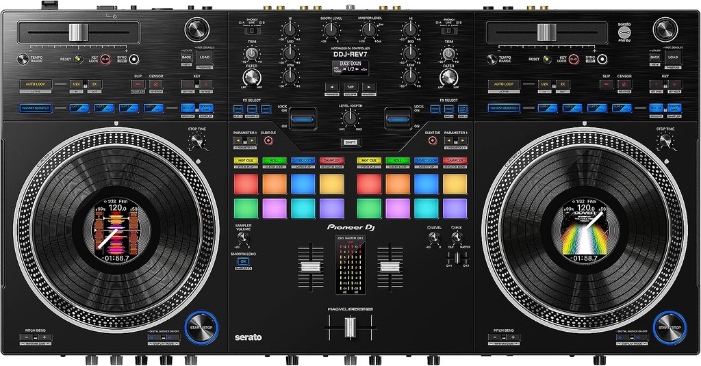 Pioneer Scratch-style 2-channel professional DJ controller for Serato DJ Pro