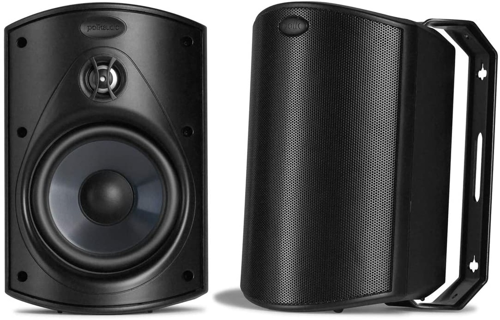 Polk Audio Atrium 5 Outdoor Speakers with Powerful Bass (Pair, Black)