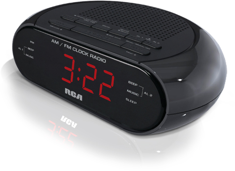 Dual Wake AM/FM Clock Radio