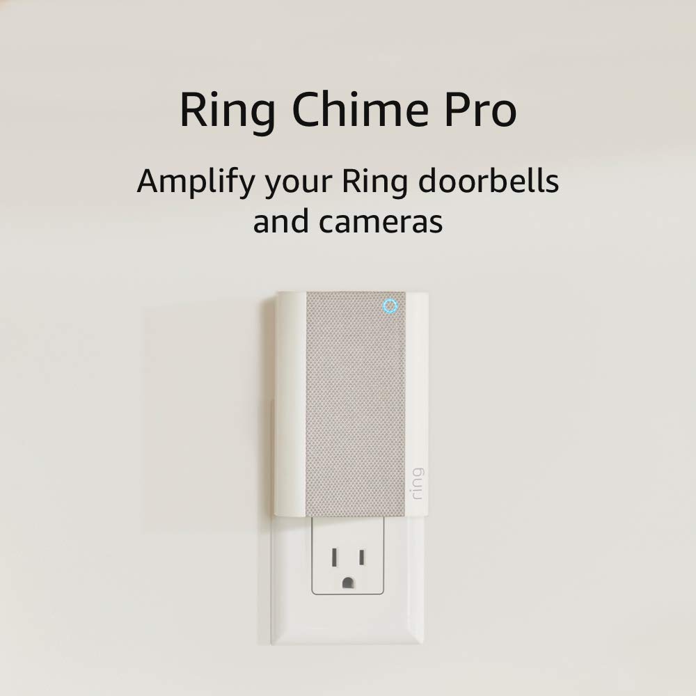Ring Wi-Fi extender and indoor Chime for Ring devices.