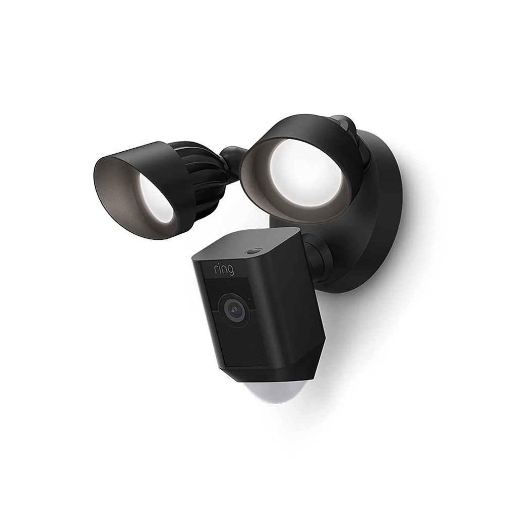 Ring Floodlight Cam Plus with LED floodlights, 1080p Camera and siren (Black)