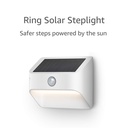 Ring Solar-powered Steplight w/ Motion Detection (White) ***Ring Bridge Required for Smart Control***