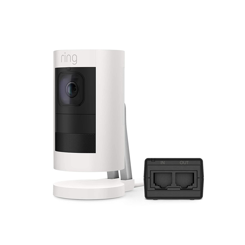 Ring Stick Up Cam Elite - POE HD Camera with Two-way talk, Night Vision (White)