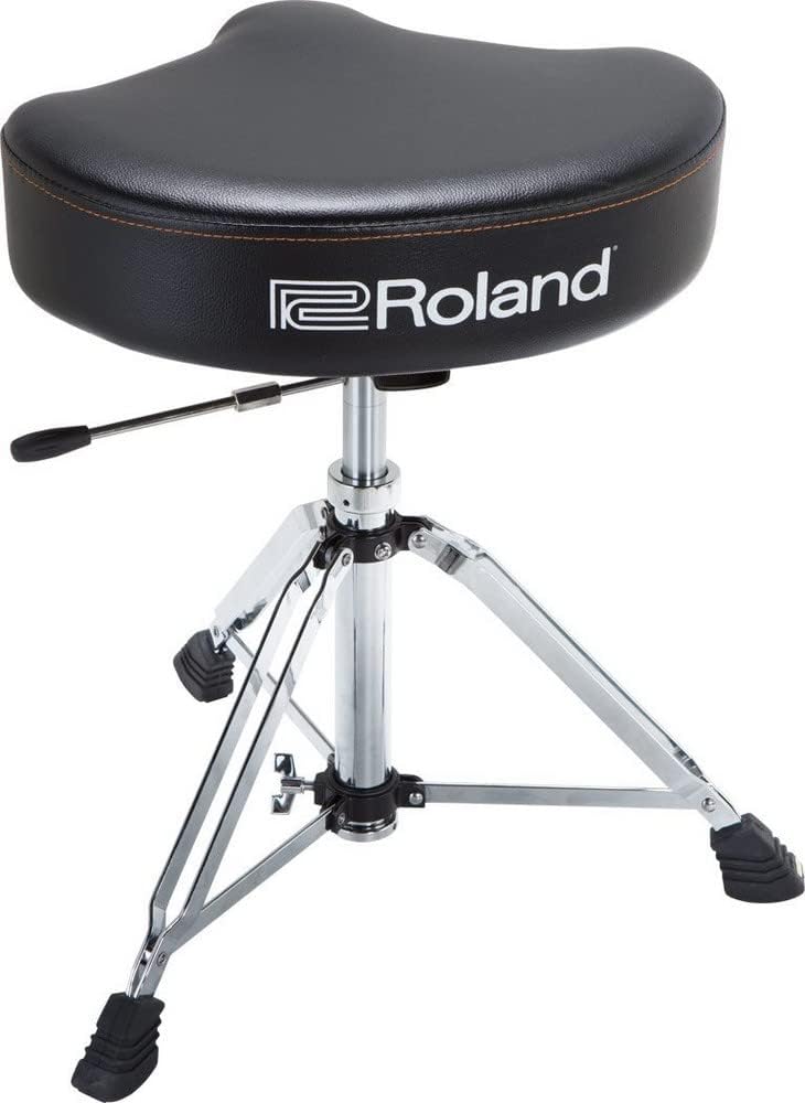 Roland Hydraulic Drum Throne with Firm Saddle Seat and Double-braced Legs