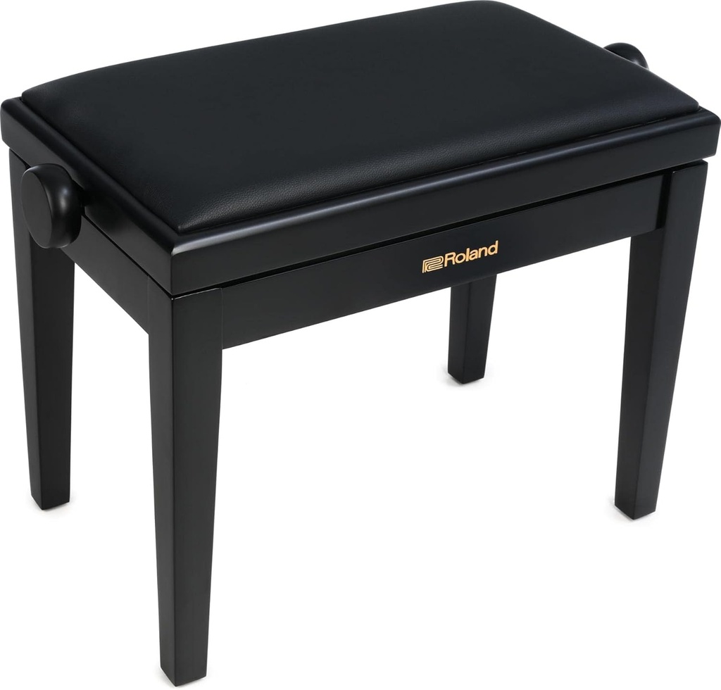 Roland RPB-200BK Height-adjustable Piano/Keyboard Bench with Cushioned Seat - Satin Black