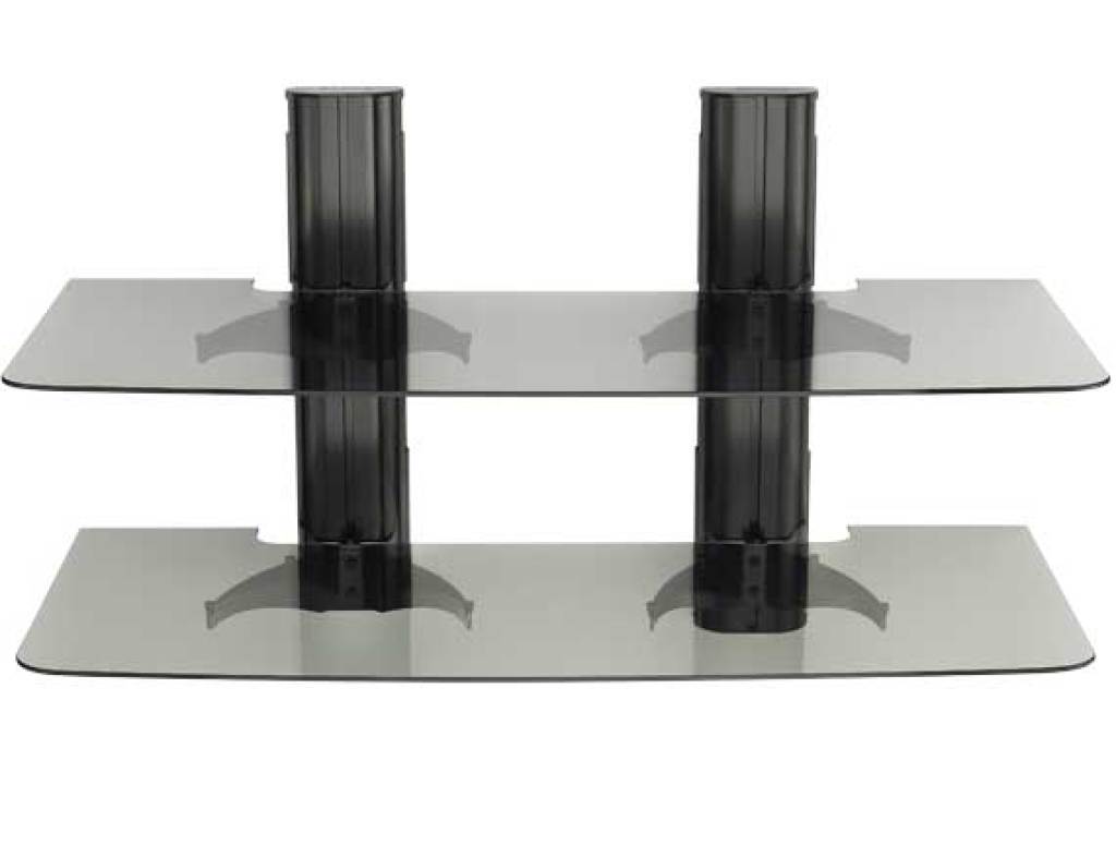 Dual-column wall-mounted component rack