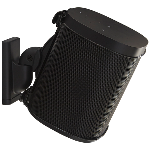 Sanus Single Wireless Spkr Mnt W/Sonos Bracket (Black)