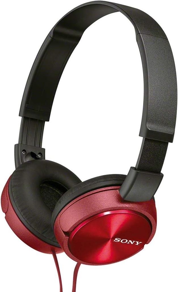 Sony MDRZX310AR On-Ear Headphones with Mic, Red