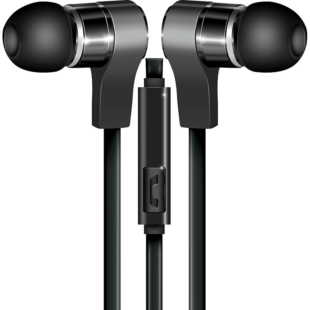 Coby In-Ear Metal Headphones w/ Mic