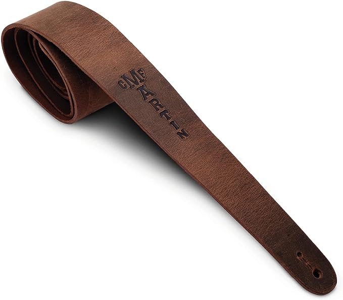 Martin Vintage Leather Guitar Strap with Leather Ends - Brown