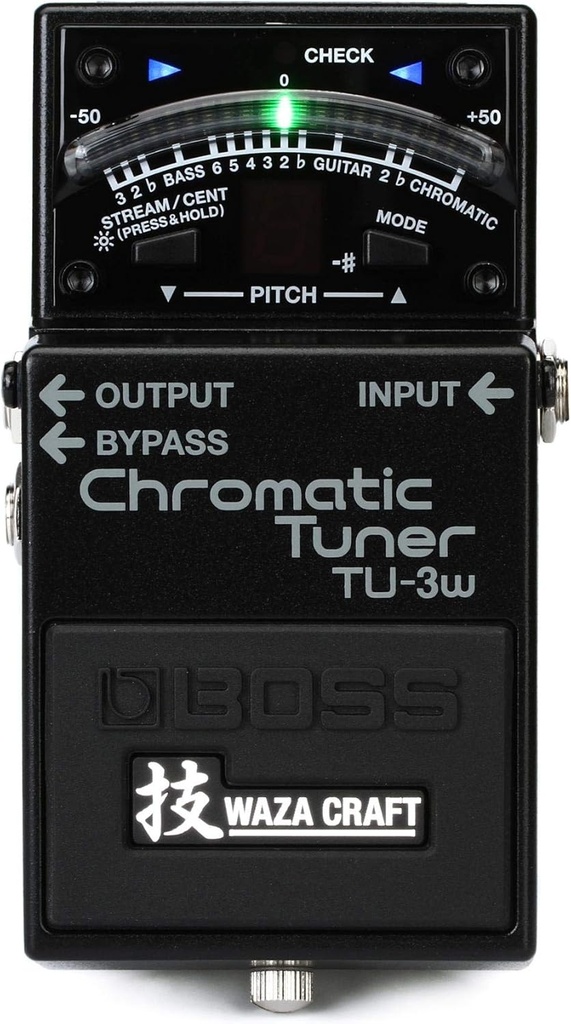 BOSS TU-3W Waza Craft Chromatic Tuner with Bypass