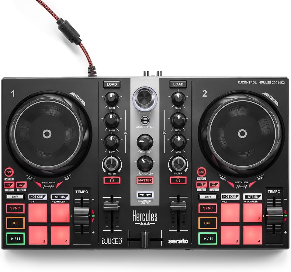 Hercules Inpulse 200 MK2 2-Channel Serato DJ Controller