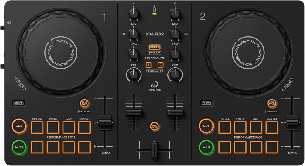 Pioneer DJ DDJ-FLX2 Compact 2-channel DJ controller