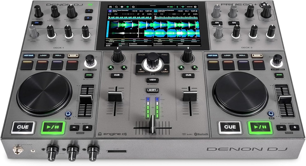 Denon DJ PRIME GO+ Portable DJ Controller and Mixer