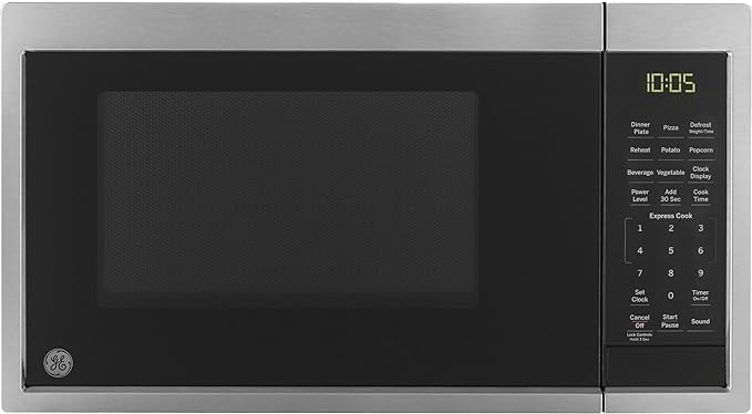 GE GCST09N1WSS .9 Cu/Ft Microwave Stainless 900-Watt