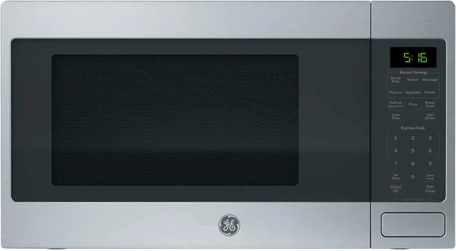 GE GCST16S1WSS 1.6 Cu/Ft Microwave Stainless 1150-Watt